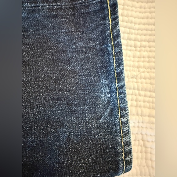 Momotaro dark wash White Warrior Stripe pocket sz 28 - Picture 10 of 16